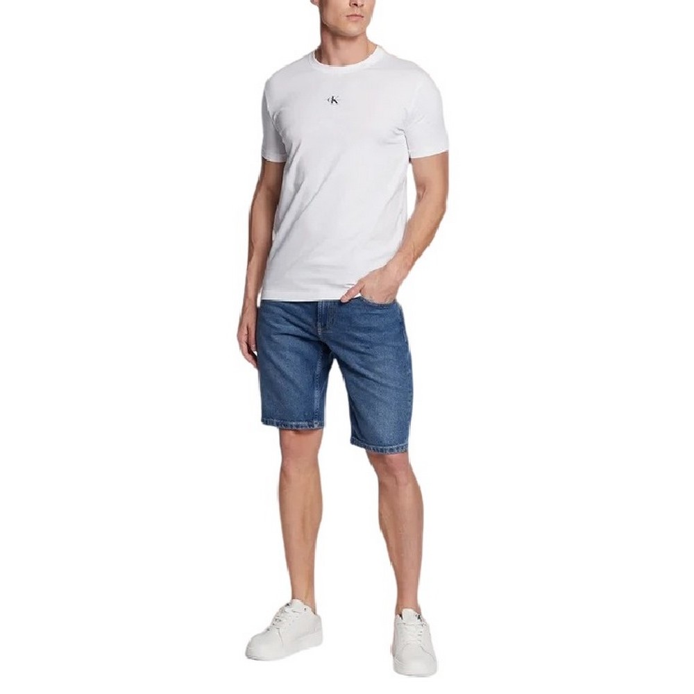 CALVIN KLEIN JEANS REGULAR SHORT ΒΕΡΜΟΥΔΑ ΑΝΔΡΙΚΗ BLUΕ DENIM