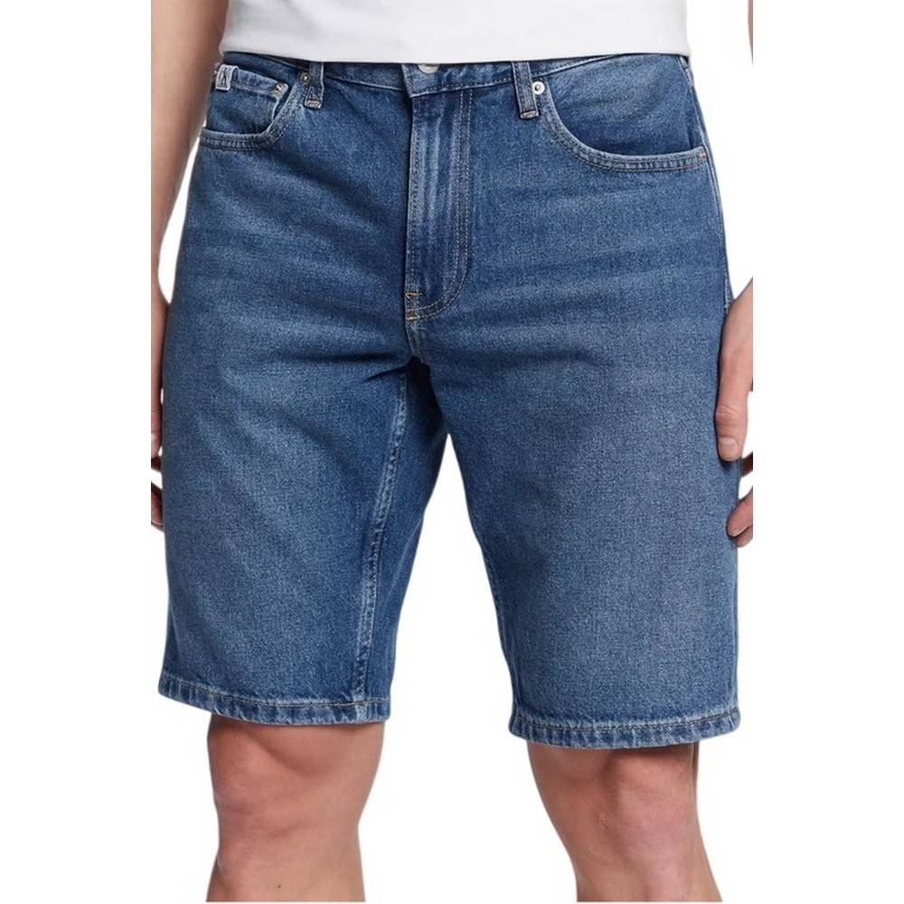 CALVIN KLEIN JEANS REGULAR SHORT ΒΕΡΜΟΥΔΑ ΑΝΔΡΙΚΗ BLUΕ DENIM