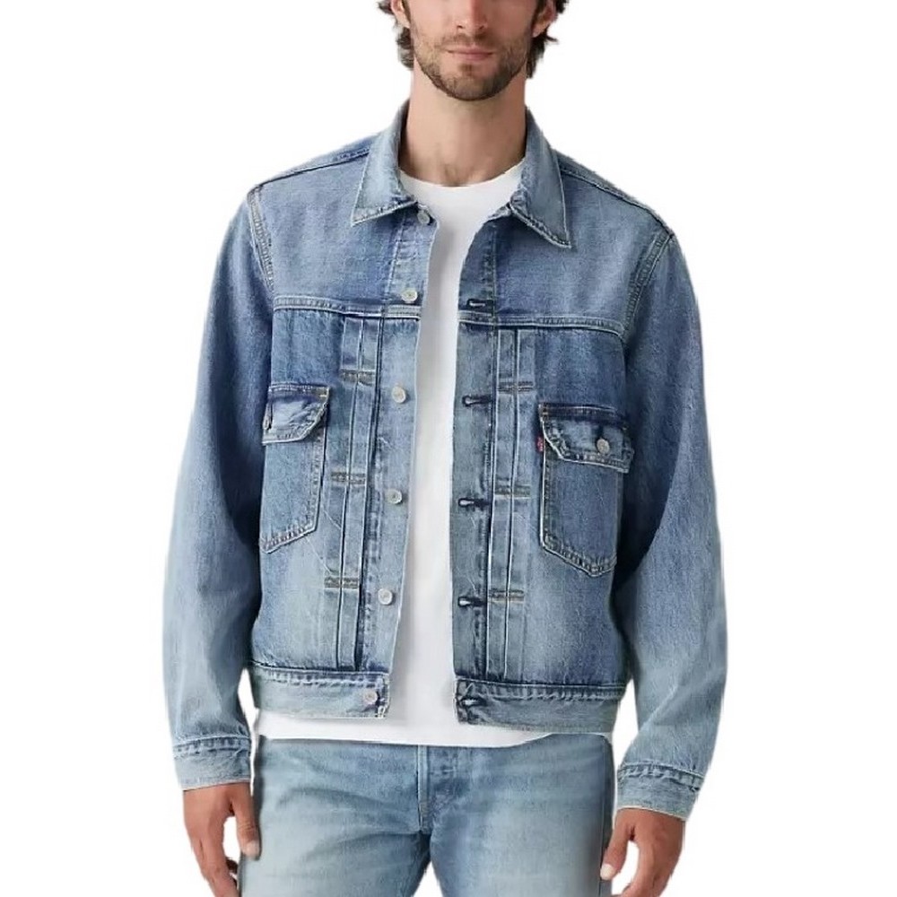 LEVIS TYPE 2 TRUCKER A76320014 ΜΠΟΥΦΑΝ ΑΝΔΡΙΚΟ BLUΕ DENIM
