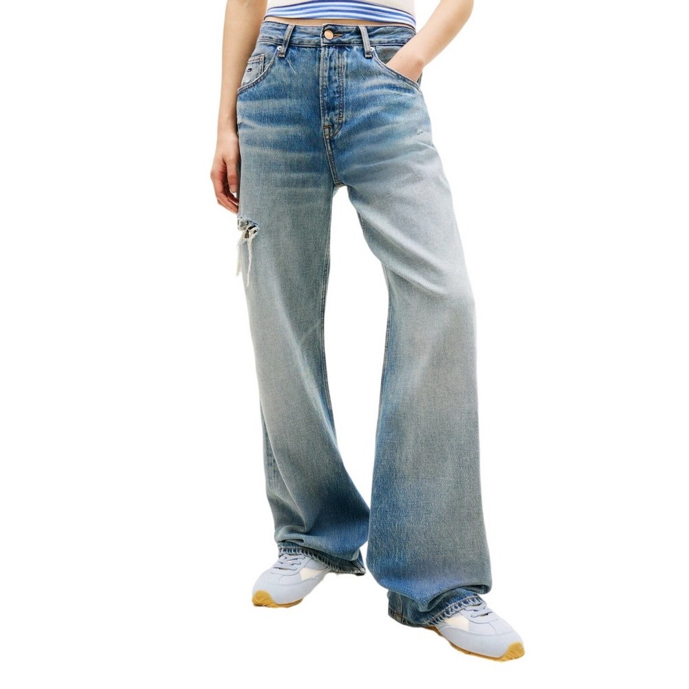 TOMMY JEANS MIA MR RLXD STR CBF BJ2038 ΤΖΙΝ ΠΑΝΤΕΛΟΝΙ ΓΥΝΑΙΚΕΙΟ BLUΕ DENIM