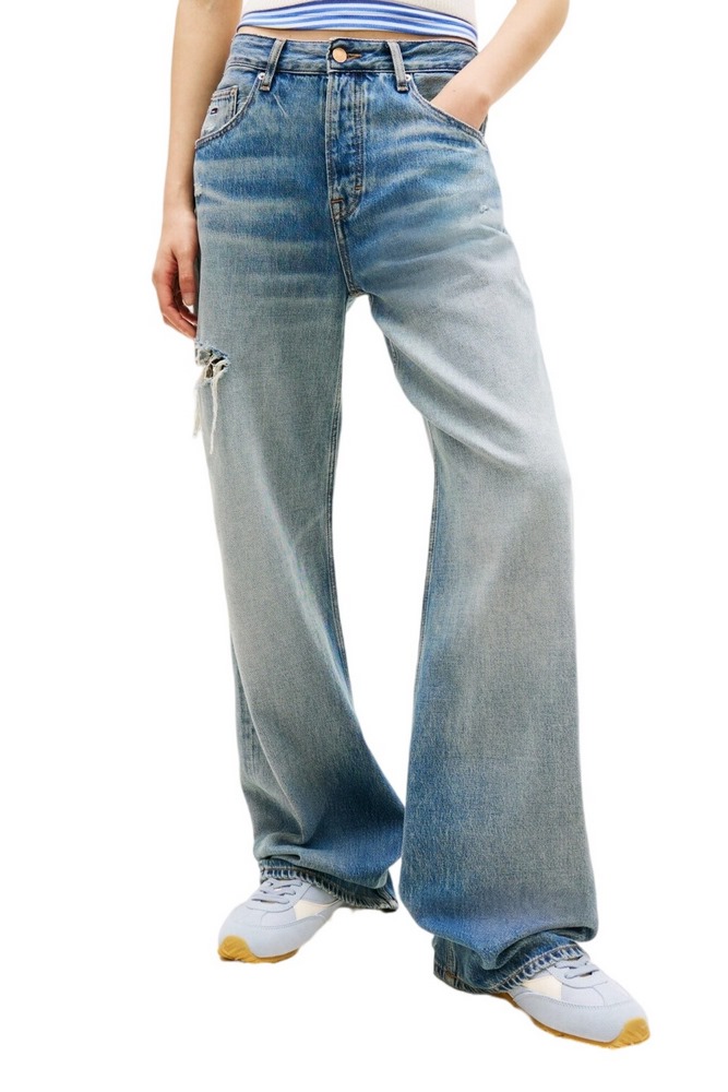 TOMMY JEANS MIA MR RLXD STR CBF BJ2038 ΤΖΙΝ ΠΑΝΤΕΛΟΝΙ ΓΥΝΑΙΚΕΙΟ BLUΕ DENIM