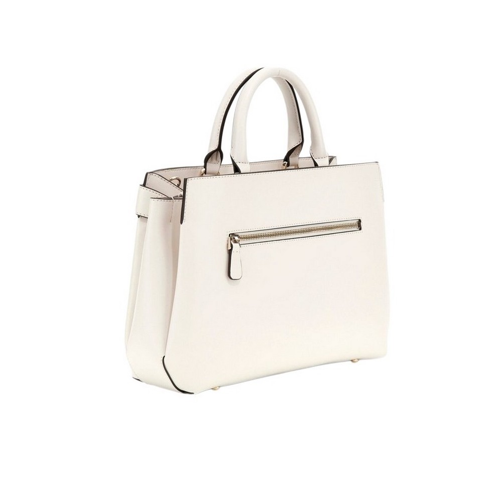 GUESS LORELEI GIRLFRIEND SATCHEL ΤΣΑΝΤΑ ΓΥΝΑΙΚΕΙΑ BONE