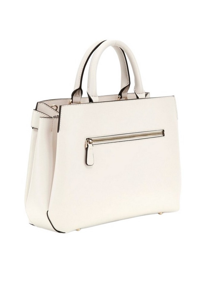 GUESS LORELEI GIRLFRIEND SATCHEL ΤΣΑΝΤΑ ΓΥΝΑΙΚΕΙΑ BONE