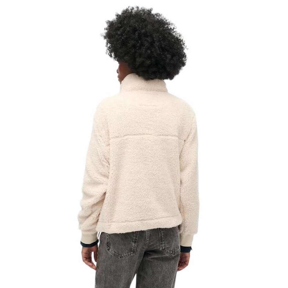 SUPERDRY D2 OVIN SUPER SOFT HENLEY ΜΠΛΟΥΖΑ ΓΥΝΑΙΚΕΙΑ OFF WHITE