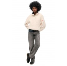 SUPERDRY D2 OVIN SUPER SOFT HENLEY ΜΠΛΟΥΖΑ ΓΥΝΑΙΚΕΙΑ OFF WHITE