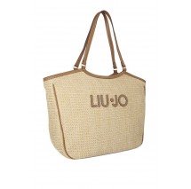 LIU JO FERIELLE AA6208T383A TOTE BAG ΤΣΑΝΤΑ ΓΥΝΑΙΚΕΙΑ NATURAL