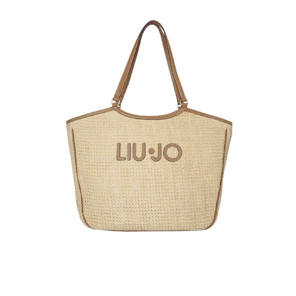 LIU JO FERIELLE AA6208T383A TOTE BAG ΤΣΑΝΤΑ ΓΥΝΑΙΚΕΙΑ NATURAL