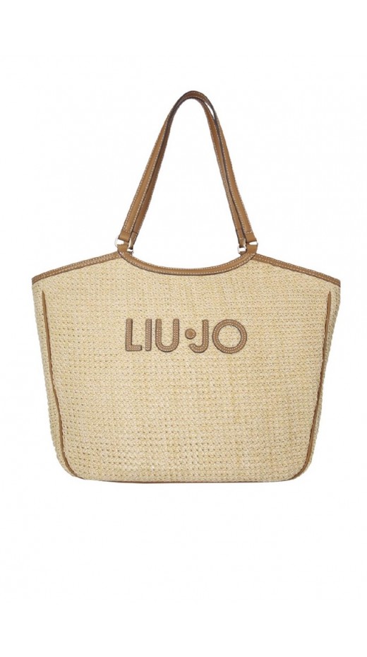 LIU JO FERIELLE AA6208T383A TOTE BAG ΤΣΑΝΤΑ ΓΥΝΑΙΚΕΙΑ NATURAL