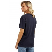 GUESS SHINY GEL TRIANGLE T-SHIRT ΜΠΛΟΥΖΑ ΑΝΔΡΙΚΗ NAVY