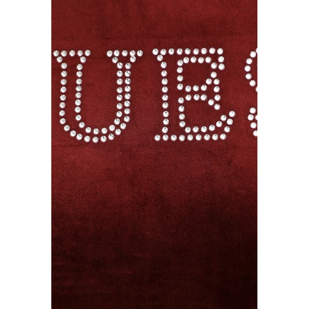 GUESS COUTURE CROP T-SHIRT ΜΠΛΟΥΖΑ ΓΥΝΑΙΚΕΙΑ BURGUNDY