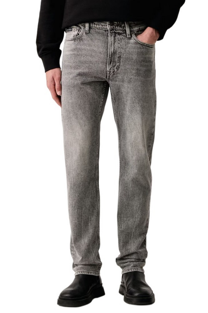 CALVIN KLEIN JEANS SLIM STRAIGHT SMOOTH GRANITE JEANS ΠΑΝΤΕΛΟΝΙ ΤΖΙΝ ΑΝΔΡΙΚΟ WASHED GREY