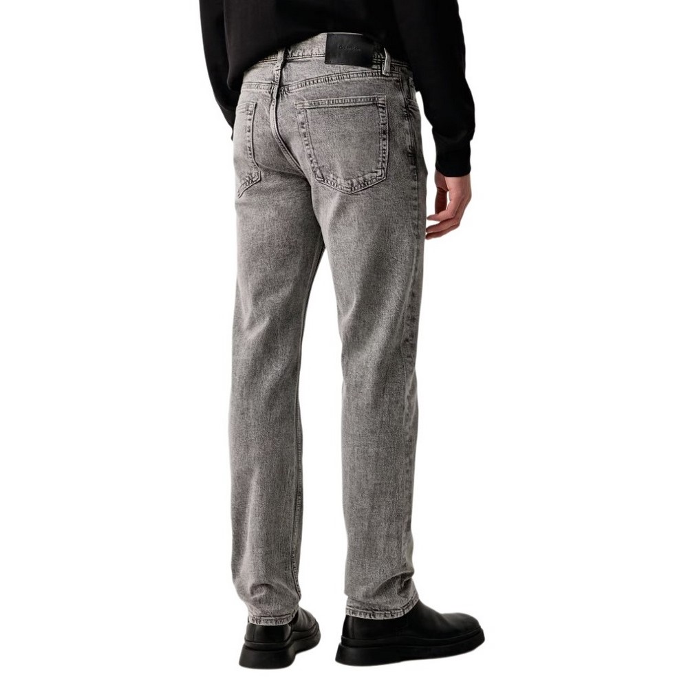 CALVIN KLEIN JEANS SLIM STRAIGHT SMOOTH GRANITE JEANS ΠΑΝΤΕΛΟΝΙ ΤΖΙΝ ΑΝΔΡΙΚΟ WASHED GREY