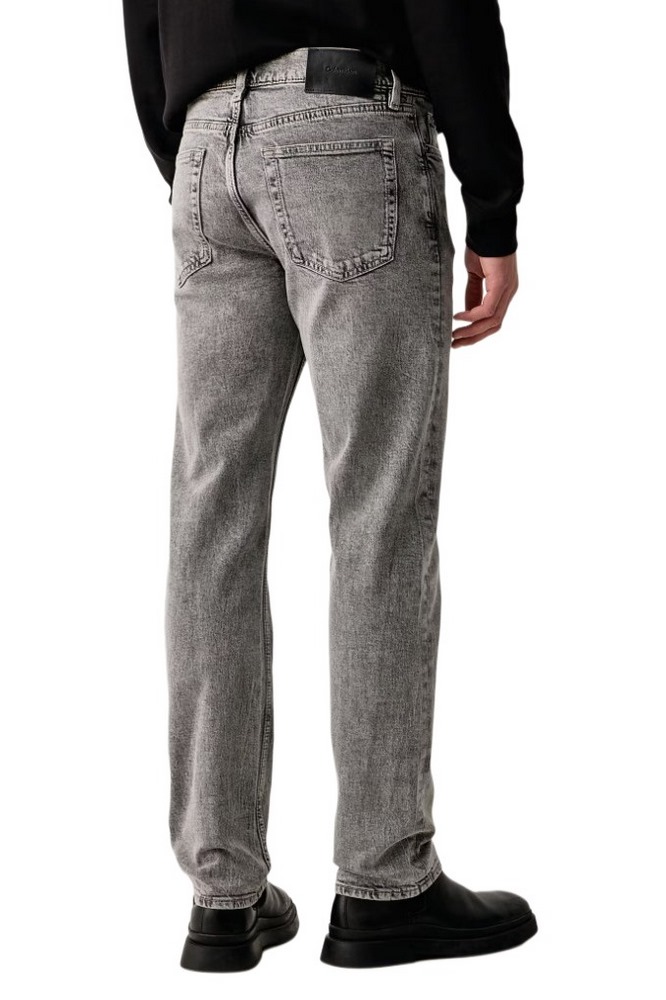 CALVIN KLEIN JEANS SLIM STRAIGHT SMOOTH GRANITE JEANS ΠΑΝΤΕΛΟΝΙ ΤΖΙΝ ΑΝΔΡΙΚΟ WASHED GREY