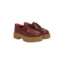 TOMMY JEANS ARCHIVE 01 BOAT SHOE LEATHER ΠΑΠΟΥΤΣΙ ΓΥΝΑΙΚΕΙΟ DARK BROWN