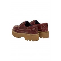 TOMMY JEANS ARCHIVE 01 BOAT SHOE LEATHER ΠΑΠΟΥΤΣΙ ΓΥΝΑΙΚΕΙΟ DARK BROWN