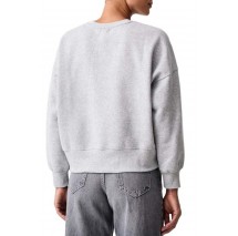 DKNY FLOCKED VARSITY LOGO SWEATSHIRT ΜΠΛΟΥΖΑ ΦΟΥΤΕΡ ΓΥΝΑΙΚΕΙΑ GREY