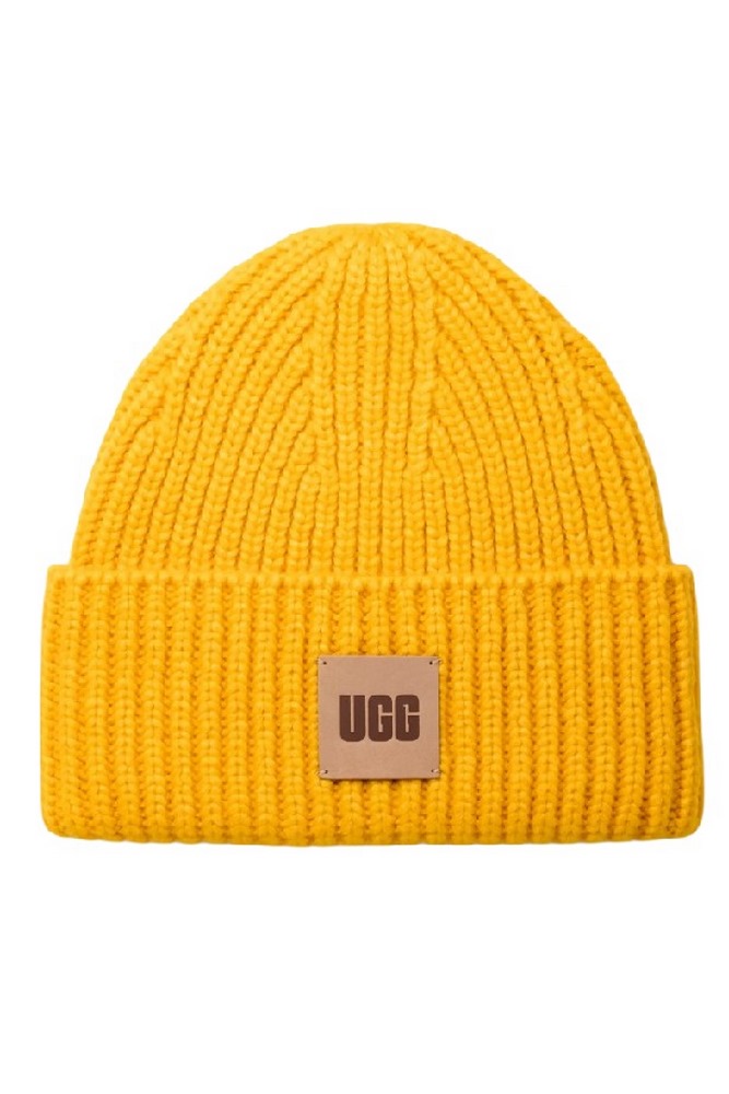 UGG CHUNKY RIB BEANIE 103603 ΣΚΟΥΦΟΣ ΓΥΝΑΙΚΕΙΟΣ YELLOW