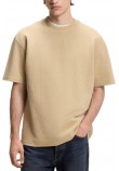HUGO BOSS NUWAFFLE JERSEY T-SHIRT ΜΠΛΟΥΖΑ ΑΝΔΡΙΚΗ SAND