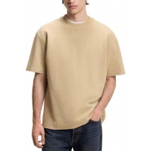 HUGO BOSS NUWAFFLE JERSEY T-SHIRT ΜΠΛΟΥΖΑ ΑΝΔΡΙΚΗ SAND