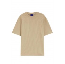 HUGO BOSS NUWAFFLE JERSEY T-SHIRT ΜΠΛΟΥΖΑ ΑΝΔΡΙΚΗ SAND