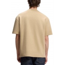 HUGO BOSS NUWAFFLE JERSEY T-SHIRT ΜΠΛΟΥΖΑ ΑΝΔΡΙΚΗ SAND