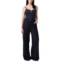 GUESS VN SCALLOP STRIPE EMERI LUR ΤΟΠ ΜΠΛΟΥΖΑ ΓΥΝΑΙΚΕΙΑ NAVY