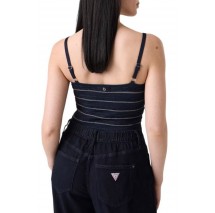 GUESS VN SCALLOP STRIPE EMERI LUR ΤΟΠ ΜΠΛΟΥΖΑ ΓΥΝΑΙΚΕΙΑ NAVY