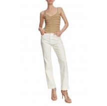 GUESS VN SCALLOP STRIPE EMERI LUR ΤΟΠ ΜΠΛΟΥΖΑ ΓΥΝΑΙΚΕΙΑ GOLD
