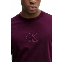 CALVIN KLEIN JEANS SS GIFT GIVING 20S EASY TEE T-SHIRT ΜΠΛΟΥΖΑ ΑΝΔΡΙΚΗ BORDEAUX