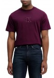 CALVIN KLEIN JEANS SS GIFT GIVING 20S EASY TEE T-SHIRT ΜΠΛΟΥΖΑ ΑΝΔΡΙΚΗ BORDEAUX