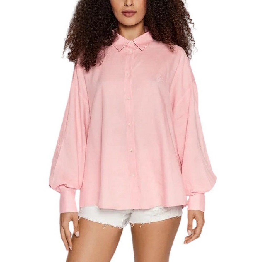 ΠΟΥΚΑΜΙΣΟ CECILY ΓΥΝΑΙΚΕΙΟ GUESS PINK ΠΟΥΚΑΜΙΣΟ CECILY ΓΥΝΑΙΚΕΙΟ GUESS PINK