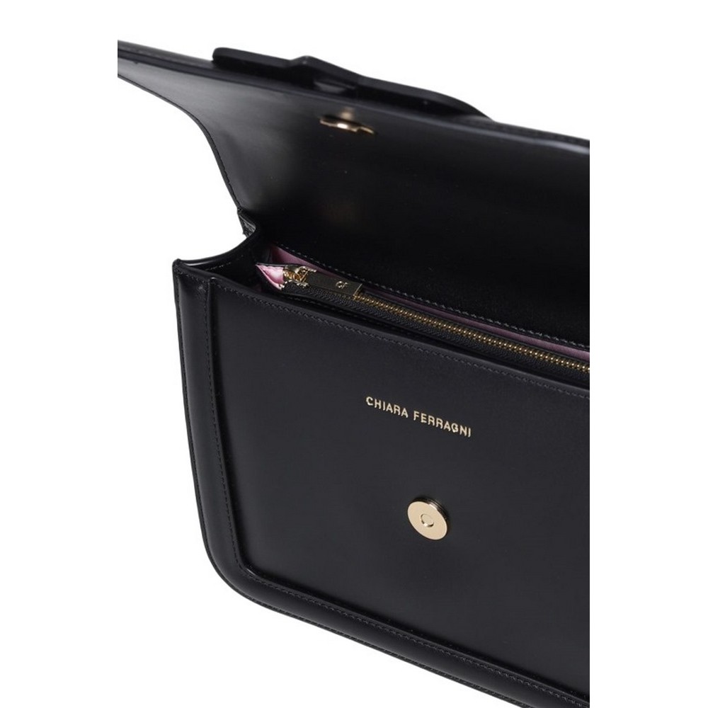 CHIARA FERRAGNI RANGE B - EYELIKE BUCKLE CALF PU BUCKLE MC ΤΣΑΝΤΑ ΓΥΝΑΙΚΕΙΑ BLACK