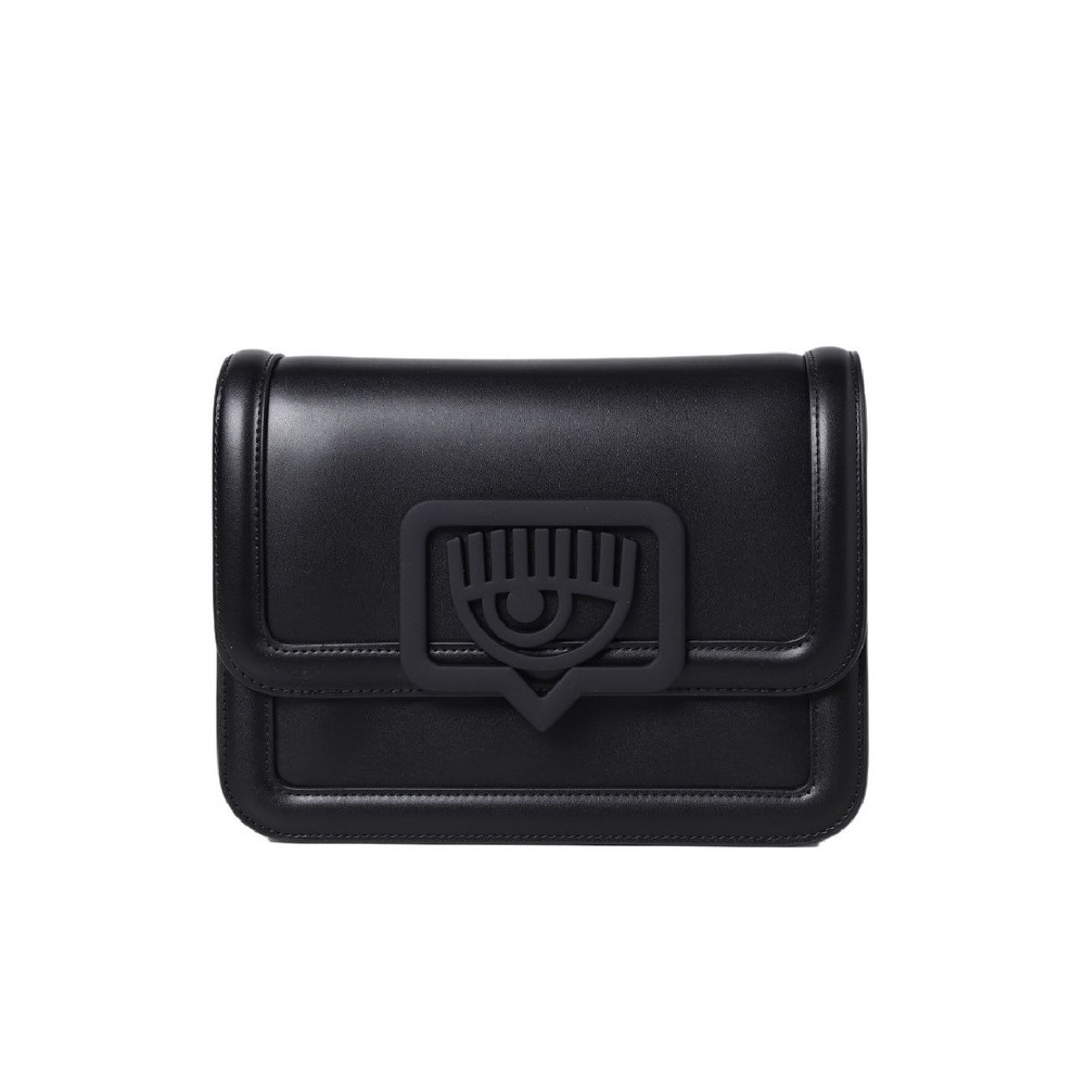 CHIARA FERRAGNI RANGE B - EYELIKE BUCKLE CALF PU BUCKLE MC ΤΣΑΝΤΑ ΓΥΝΑΙΚΕΙΑ BLACK