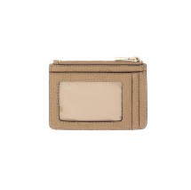 GUESS ELLA LOGO SLG CREDIT CARD CASE ΠΟΡΤΟΦΟΛΙ ΓΥΝΑΙΚΕΙΟ BEIGE