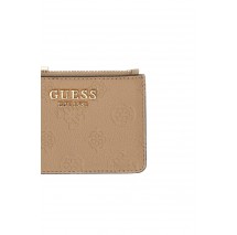 GUESS ELLA LOGO SLG CREDIT CARD CASE ΠΟΡΤΟΦΟΛΙ ΓΥΝΑΙΚΕΙΟ BEIGE