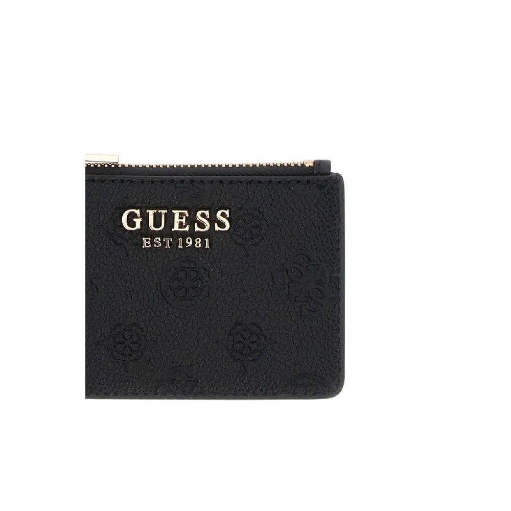 GUESS ELLA LOGO SLG CREDIT CARD CASE ΠΟΡΤΟΦΟΛΙ ΓΥΝΑΙΚΕΙΟ BLACK