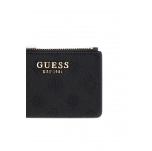 GUESS ELLA LOGO SLG CREDIT CARD CASE ΠΟΡΤΟΦΟΛΙ ΓΥΝΑΙΚΕΙΟ BLACK