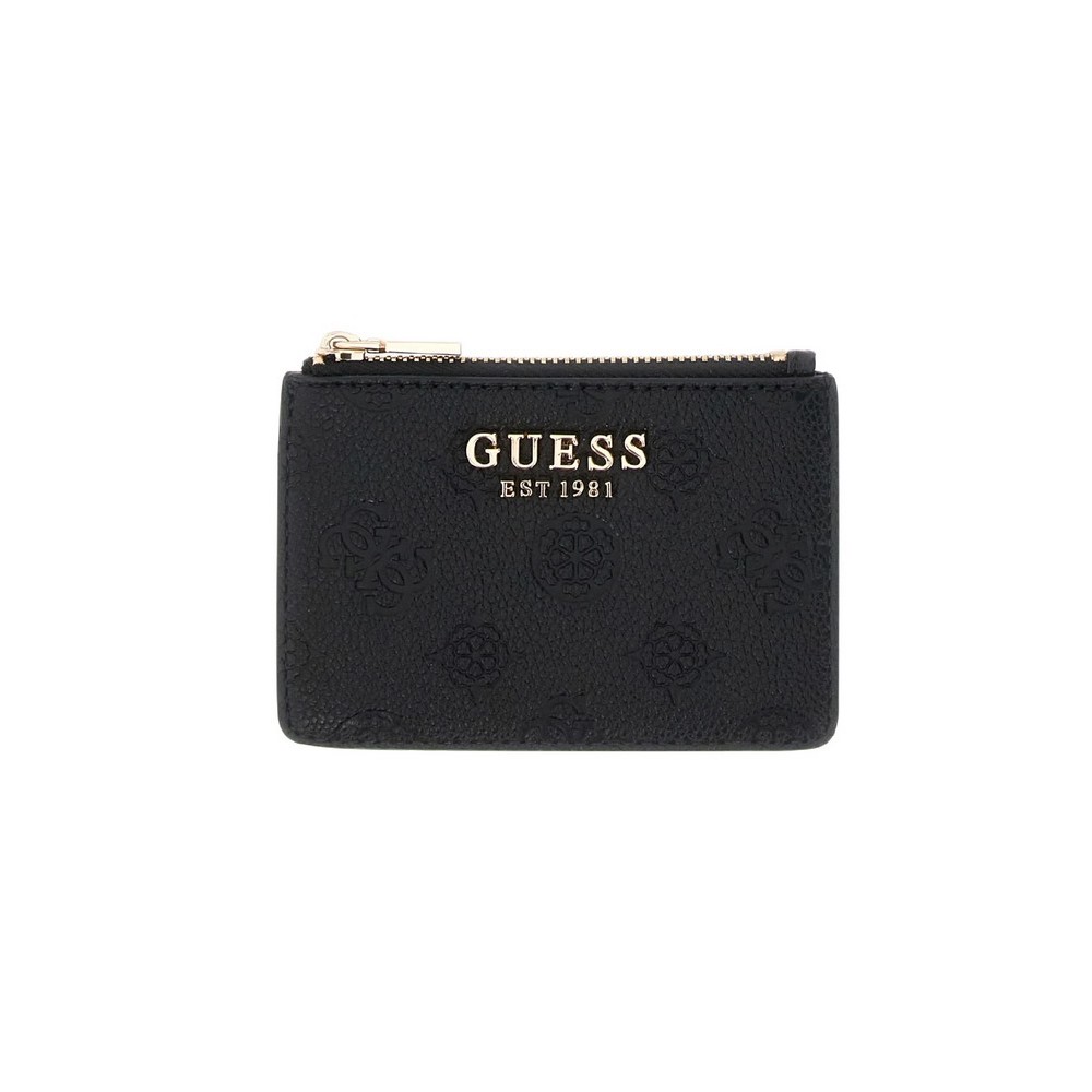 GUESS ELLA LOGO SLG CREDIT CARD CASE ΠΟΡΤΟΦΟΛΙ ΓΥΝΑΙΚΕΙΟ BLACK