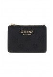 GUESS ELLA LOGO SLG CREDIT CARD CASE ΠΟΡΤΟΦΟΛΙ ΓΥΝΑΙΚΕΙΟ BLACK