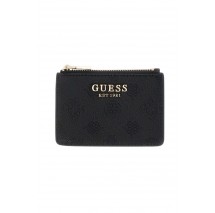 GUESS ELLA LOGO SLG CREDIT CARD CASE ΠΟΡΤΟΦΟΛΙ ΓΥΝΑΙΚΕΙΟ BLACK