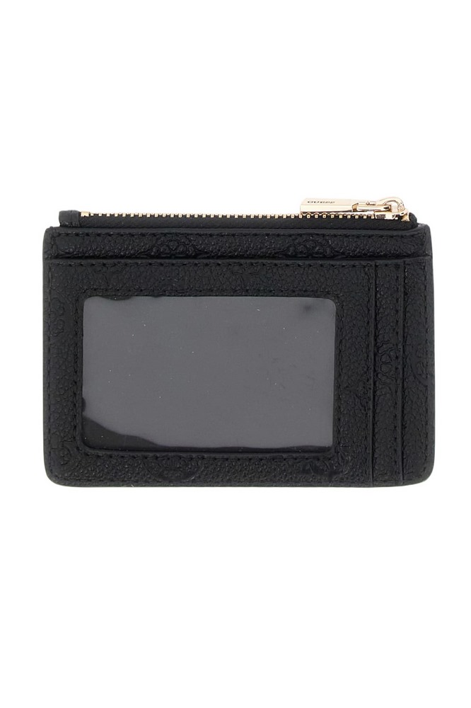 GUESS ELLA LOGO SLG CREDIT CARD CASE ΠΟΡΤΟΦΟΛΙ ΓΥΝΑΙΚΕΙΟ BLACK
