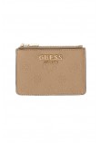 GUESS ELLA LOGO SLG CREDIT CARD CASE ΠΟΡΤΟΦΟΛΙ ΓΥΝΑΙΚΕΙΟ BEIGE