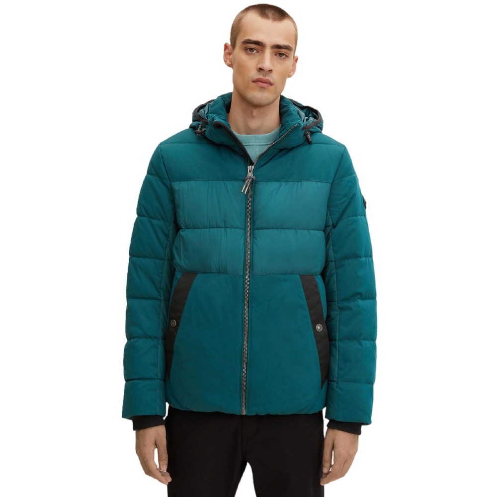 ΜΠΟΥΦΑΝ MAT MIX PUFFER ΑΝΔΡΙΚΟ TOM TAILOR DARK GREEN