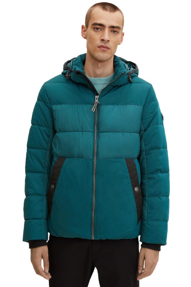 ΜΠΟΥΦΑΝ MAT MIX PUFFER ΑΝΔΡΙΚΟ TOM TAILOR DARK GREEN