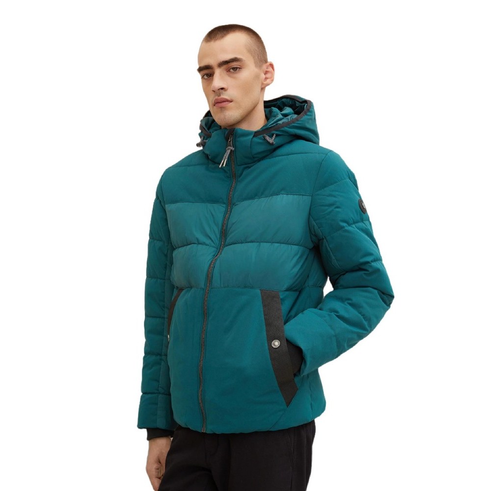 ΜΠΟΥΦΑΝ MAT MIX PUFFER ΑΝΔΡΙΚΟ TOM TAILOR DARK GREEN