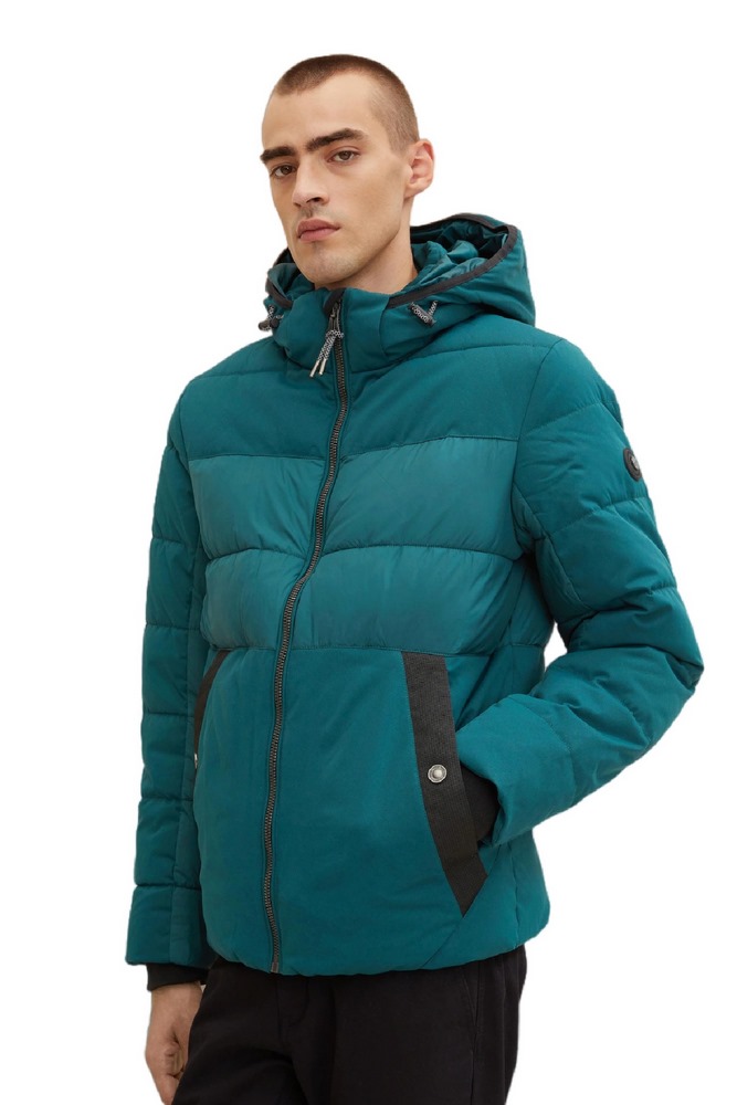 ΜΠΟΥΦΑΝ MAT MIX PUFFER ΑΝΔΡΙΚΟ TOM TAILOR DARK GREEN