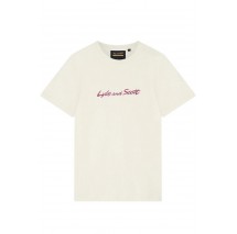 LYLE AND SCOTT VINTAGE SCRIPT EMBROIDERY T-SHIRT ΜΠΛΟΥΖΑ ΑΝΔΡΙΚΟ ECRU