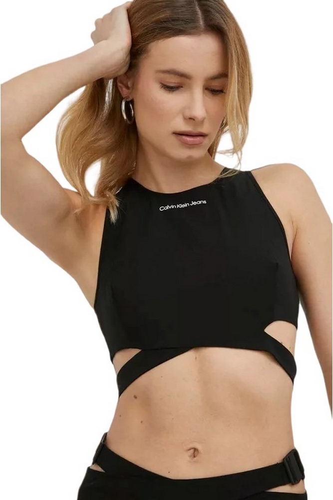 CALVIN KLEN JEANS CUT OUT BACK ZIP TOP ΓΥΝΑΙΚΕΙΟ BLACK