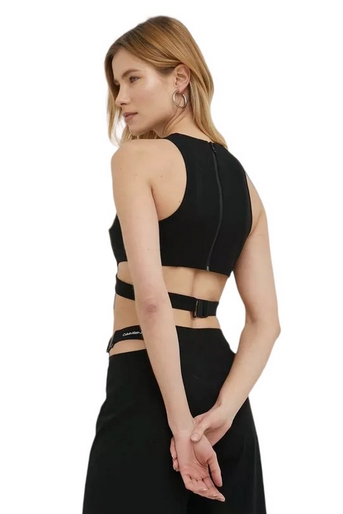 CALVIN KLEN JEANS CUT OUT BACK ZIP TOP ΓΥΝΑΙΚΕΙΟ BLACK