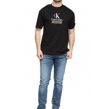 CALVIN KLEIN STACKED ARCHIVAL TEE T-SHIRT ΑΝΔΡΙΚΟ BLACK